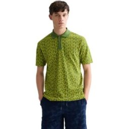 Scotch & Soda Polo à Manches Courtes 183135 Relaxed Fit Mini Cactus Garden Green 2XL Homme