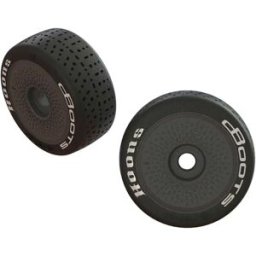 Arrma Roue Dboots Hoons 42/100 2.9 Pre-mounted Belted 17mm Hex Speed 2 Unités Black / White One Size unisex