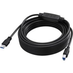 Vision Câble Usb-a Vers Usb-b Tc 10musb3.0+/bl Black One Size unisex