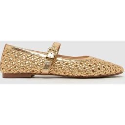 Schuh Schuh Lexie Woven Ballerinas doré EU 39 (UK 6)