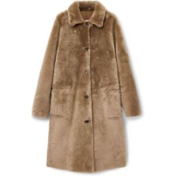 All Saints AllSaints Serra Reversible Shearling Coat Brun L (FR 46-48)