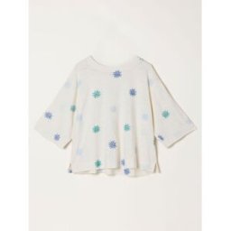 fatface FatFace Sun Embroidered T Shirt crème FR 46 (EU 44)
