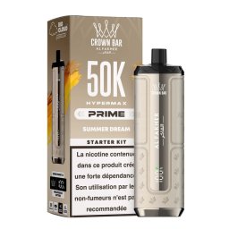 Puff Hypermax Prime 50K Crown Bar Al Fakher Nicotine : 6 mg - Saveur : Summer Dream