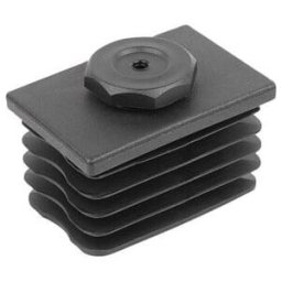 KIPP Butée de réglage sans insert Forme C rectangulaire 60 × 40 mm polyamide noir (K2033.6040152029)