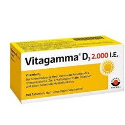 Wörwag Pharma GmbH & Co. KG VITAGAMMA D3 2.000 IU Vitamin D3 NEM tablets (100 pcs)