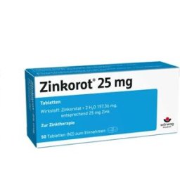 Wörwag Pharma GmbH & Co. KG Zinkorot 25 mg tablets (50 pcs)