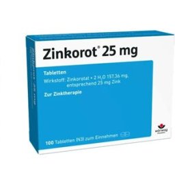 Wörwag Pharma GmbH & Co. KG Zinkorot 25 mg tablets (100 pcs)