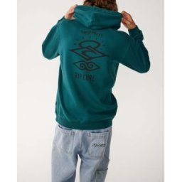 Rip Curl Sweat à capuche Search Icon Bleu Vert XL Male