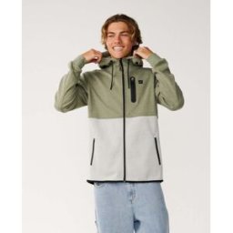 Rip Curl Sweat zippé Departed Anti-Series Vert S Male