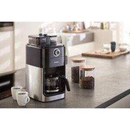 Philips Machine À Café De 1,2l Avec Broyeur Intégré 1000w Gris Noir