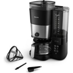 Philips Cafetière Filtre 1,25 L Programmable Avec Broyeur Intégré