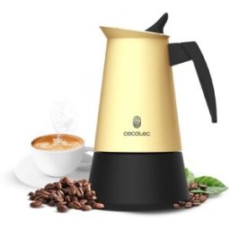 Cecotec Cafetière Italienne Piccolina 200 Beige. 100ml, 2 Tasses De Café, Acier Inoxydable, Compatible Toutes Surfaces