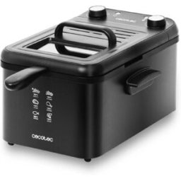 Cecotec Friteuse Électrique Cleanfry Infinity 3000 Black. 3 L, Jusqu’à 190 ºc, Minuterie, Cuve Émaillée Qui Convient Pou