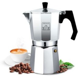 Cecotec Cafetière Italienne Mokclassic 600 Shiny. Cafetière En Aluminium, Pour Toutes Les Cuisines, 6 Tasses De Café