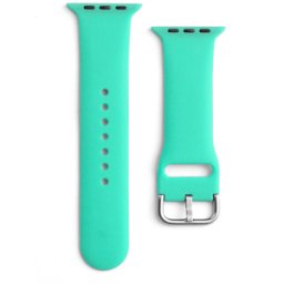 HURTEL Bracelet En Silicone Pour Apple Watch Ultra 2-9/se 42/44/45/49 Mm, Bracelet En Silicone Aps Menthe