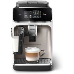 Philips Machine A Café Expresso Broyeur Automatique - Ep2339/40 - Serie 2300 - Lattego - Chrome Blanc