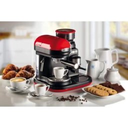 Ariete Machine À Expresso De 0,8l Avec Moulin À Café Intégré 1080w Noir Rouge