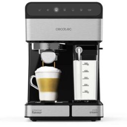 Machine À Expresso Cecotec Multi-boissons Comptoir Black, Stainless Steel Ground Coffee 2 Tasses