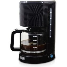 Elegance Cafetière Filtre 10 Tasses Machine À Café, Filtre Réutilisable 1,25l Briebe Cm1171blk Noir 1000w