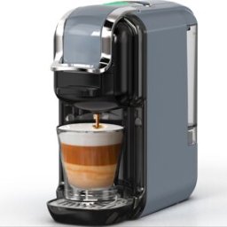ROLIPO Machine Café 5-en-1, 20 Bars, Chaud & Froid, Gris