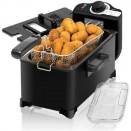 Cecotec Friteuse Électrique Cleanfry 3 L. 3 L, Jusqu’à 190 ºc, Cuve Émaillée Qui Convient Pour Un Nettoyage Dans Le