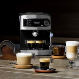 CECOTEC Machine À Café Express De 1,5l Pour Café Expresso Et Cappuccino 850w Gris Noir