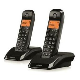 Motorola S12 Duo Téléphone Dect Identification De L'appelant Noir
