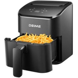DEIME Airfryer 2,5 L 1000 W Écran Tactile Cuisson 360° – Noir