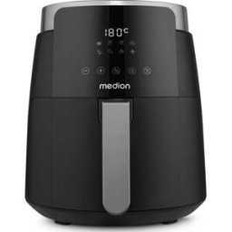 Friteuse À Air Chaud - Medion Md13030 - 4,7l - 1500w - 200°c - Écran Tactile - Noir