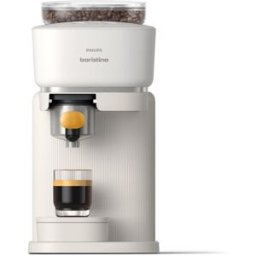 Cafetière Expresso Expresso Avec Broyeur Philips Bar300 03 Baristina Blanc Porte Filtre Jaune