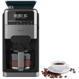 Cecotec Cafetières À Goutte Coffee 66 Grind & Brew. 1400w, 1.5l, 12 Tasses, Réservoir De 230g De Grains De Café, Moulin