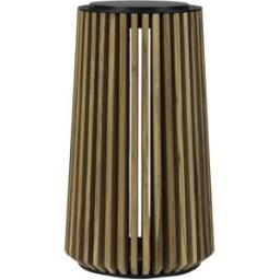 Vincent Sheppard - Lampe solaire d'extérieur Maya - Bois naturel - Teck recyclé