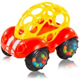 Oball Rattle & Roll petite voiture pour enfant Red 3m+ 1 pcs