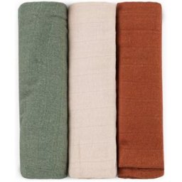 Petite&Mars Moussy couches en tissu Earth Tones 68 x 68 cm 3 pcs