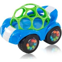Oball Rattle & Roll petite voiture pour enfant Blue 3m+ 1 pcs