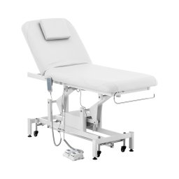 Table de massage - électrique - 2 moteurs - 200 W - 187 x 70 x 68 - 90 cm - 200 kg - Blanc