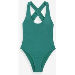 nike Nike Swim Crinkle Textured Swimsuit vert FR 42-44 (EU 40-42)