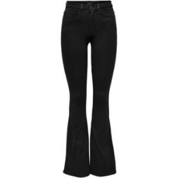 only ONLY Royal High Waisted Stretch Flared Jeans Noir FR 38 Short (EU 36 S)