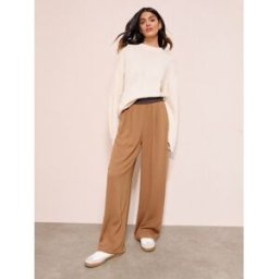 friendslikethese Mes amis aiment ces pantalons à taille élastique Brun FR 42 (EU 40)