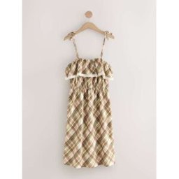 Next Robe mi-longue bandeau en jersey à volants crème FR 50 Tall (EU 48 T)