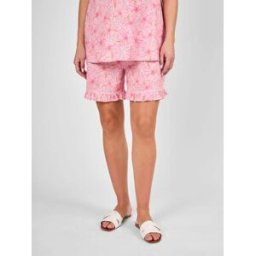 jojomamanbb JoJo Maman Bébé Floral Patterned Frill Maternity Shorts Rose M (FR 42-44)