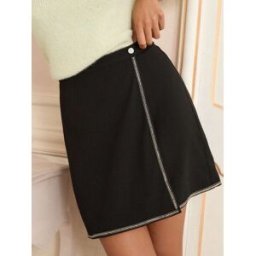 loveroses Love & Roses Wrap Mini Skirt Noir FR 38 (EU 36)