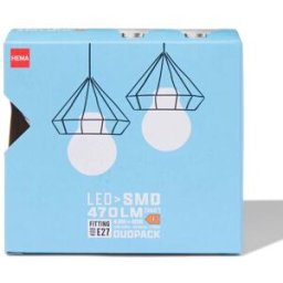 HEMA Poire Led Smd E27 2,9W 470lm - 2 Pièces
