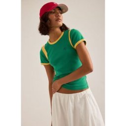 T-shirt bébé style football By Anthropologie en Green taille: L