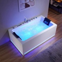 Distribain Baignoire balnéo rectangulaire Millenium 64 jets Whirlpool
