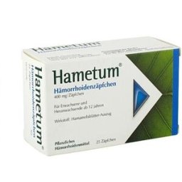 Dr. Schwabe Hametum Hemorrhoid Suppositories (25 pcs)