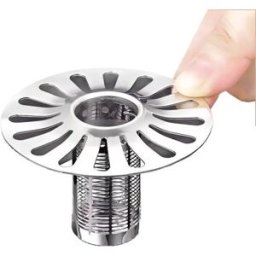 INF Insert universel long pour bonde de sol, acier inoxydable 304, filtre cheveux avec barrière anti-insectes