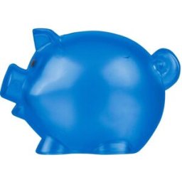 Tirelire en plastique PS recyclé Vivi bleu cobalt