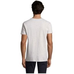 T-Shirt Homme 190g Publicitaire IMPERIAL Blanc Chiné