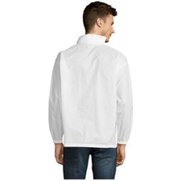 Veste coupe-vent personnalisable unisexe SOL'S SURF blanc